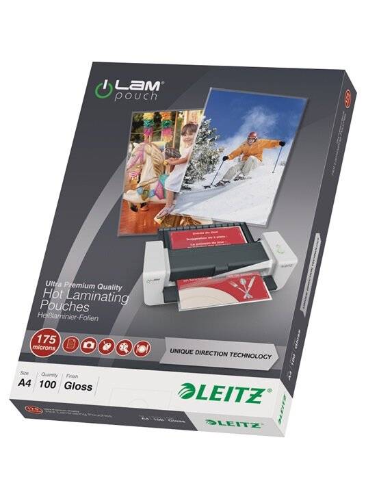 ESSELTE LEITZ - Leitz - Glänzend, kristallklar - A4 (210 x 297-4