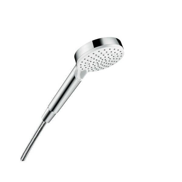 Hansgrohe Crometta Handbrause 100mm, 6,7l/min, Vario EcoSmart, Weiß/Chrom-3