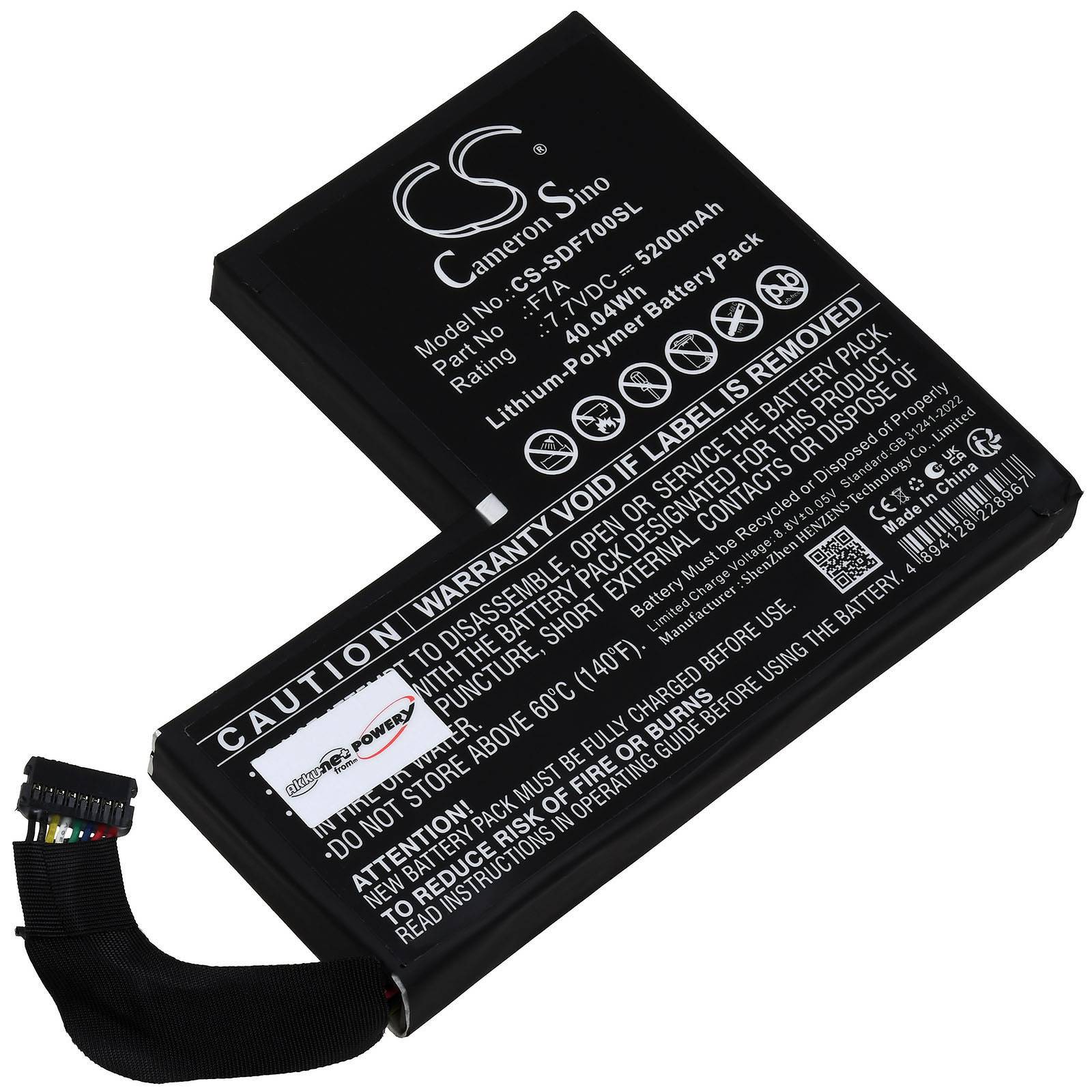 Akku passend für Steam Deck Handheld Konsole Typ F7A, 7,7V, Li-Polymer-0
