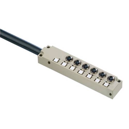 Weidmüller SAI-6-F 3P M8 L 10M 1828690000 Sensor/Aktorbox passiv M8-Verteiler mit Metallgewinde 1 St.