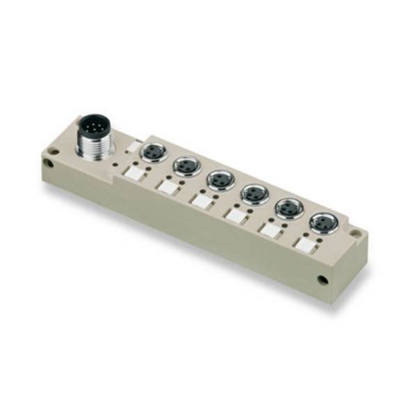 Weidmüller SAI-6-S 3P M8 L 1828730000 Sensor/Aktorbox passiv M8-Verteiler mit Metallgewinde 1 St.