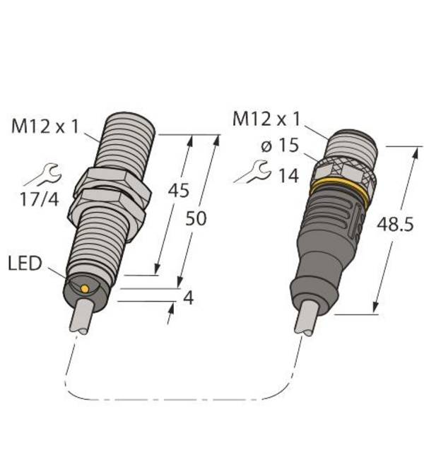 Turck Sensor BI3M12AD6X0.3RS4.23