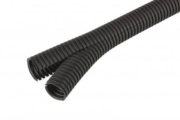 Fränkische Co-flex PP NW 45 25m-Ring schwarz Ku-Wellrohr geschlitzt 37004500