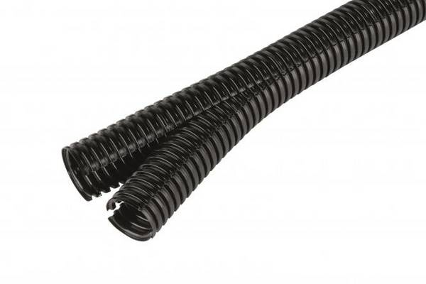 Fränkische Co-flex-PA NW 45 25m-Ring schwarz Ku-Wellrohr geschlitzt 41004500