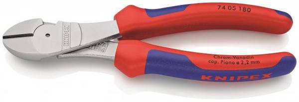 Knipex 74 05 180 0302297 Kraftseitenschneider 180mm verchromt 2-