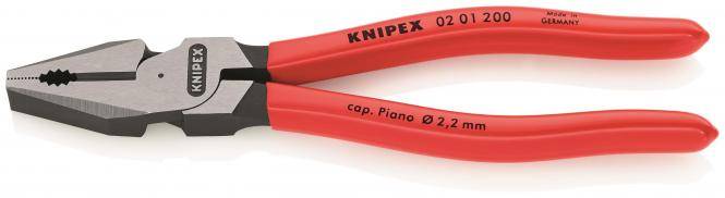 Knipex 02 01 200 Kraft-Kombizange 201200 200mm poliert Kunststoff überzogen-0