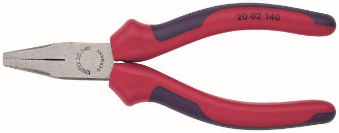 Knipex 20 02 140 Flachzange 2002140 140mm poliert 2-Komp. Griffhülle-0