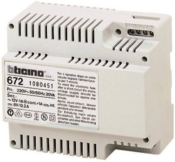 Bticino Netzgerät 672 Mehrdrahttechnik-0
