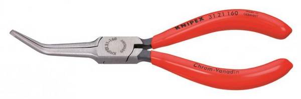 Knipex Greifzange gewinkelt 3121160SB (Nadelzange) 160mm poliert Ku.
