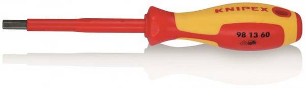 Knipex 98 13 60 Schraubendreher 981360 6x100mm VDE 1000V 2-Komp. Griff
