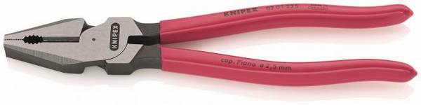 Knipex Kraft Kombizange 225mm 0201225SB poliert Kunststoff