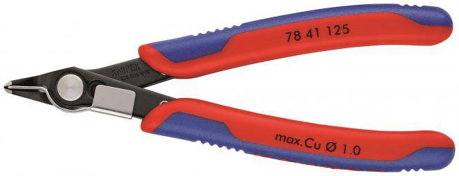 6St. Knipex 78 41 125 Electronic 7841125 Super Knips schmal 125mm m.Drahtklemme-0