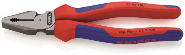 Knipex Kraft-Kombizange 200mm 202200 poliert 2-Komp. Griffhülle
