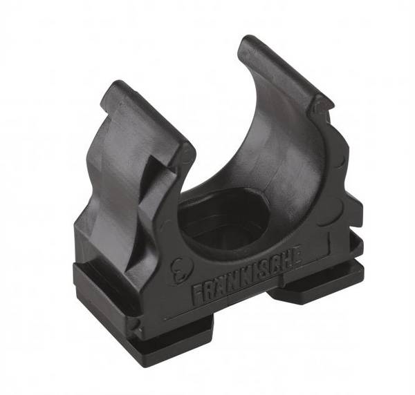 25St. Fränkische clipfix-UV M50 schwarz Kunststoff Klemmschelle 22571050 CLIPFIXUV50