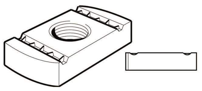 Legrand PN100S Gleitmutter M10 V4A Edelstahl-0