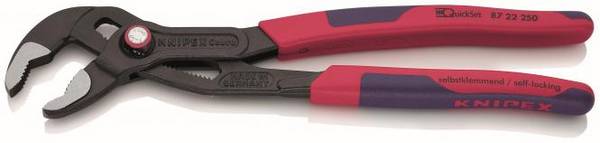 Knipex 87 22 250SB 8722250SB Wasserpumpenzange Cobra QuickSet 250mm