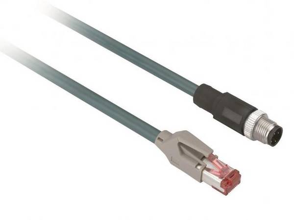 Telemecanique XGSZ12E4510 RFID Kabel M12 m.Kodierung D f.RJ45 Ethernet 10m