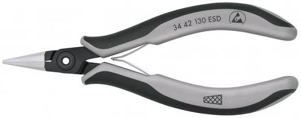 Knipex 3442130ESD Praez.-Elektronikzange, flach