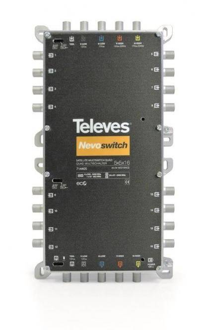 TELEVES Deutschland Multischalter MS516NCQ 5 in 16 mit NT quadtauglich kas-0