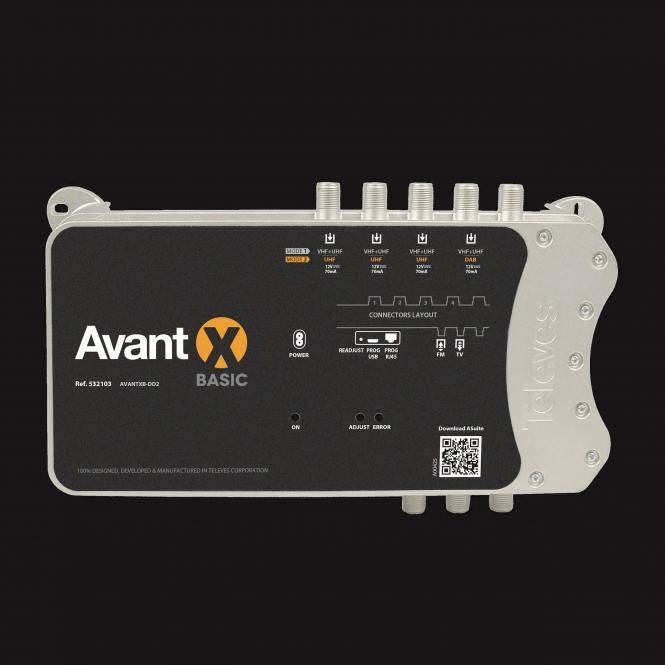 Televes AVANT X Basic AVANTXB-DD2 Mehrbereichverstärker UKW/DAB/3xDVB-T-0