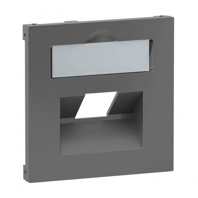 Legrand Abdeckung SEANO 1x RJ45 f.Datendosen anthr-0
