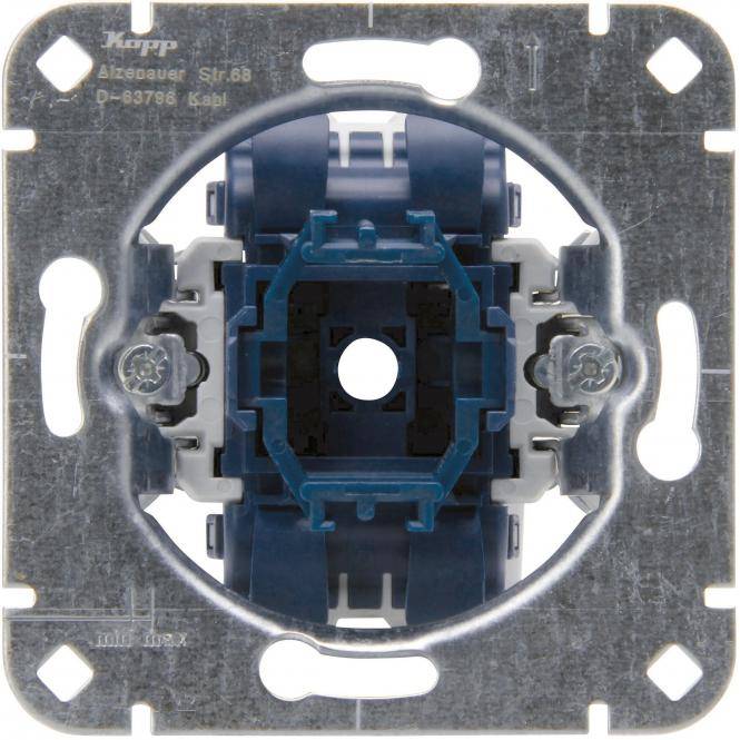 KOPP 508300002 - Unterputz Taster-Sockel (Schließer | ohne Abdeckung | 250V | 10A | 10AX | IP20)-0