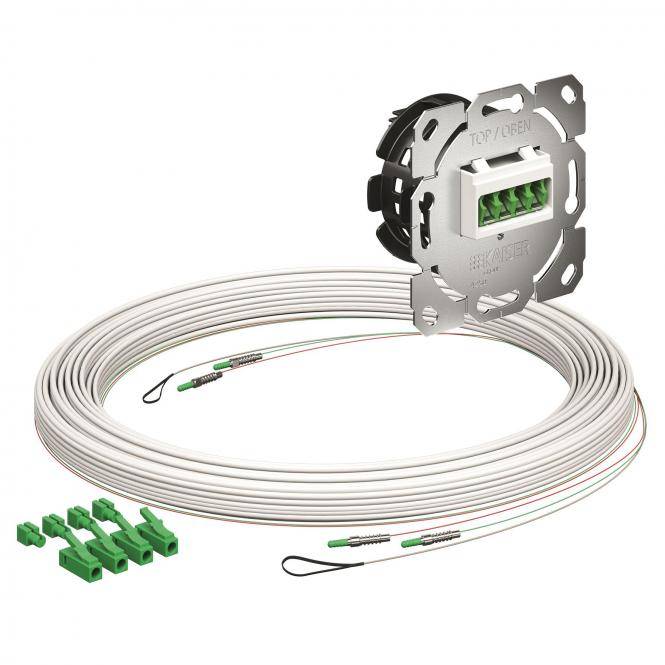 KAI 4250030 Teilnehmeranschluss Gf-TA E3S Connect® Unterputz, 2xF, LC/APC DX, L=-0