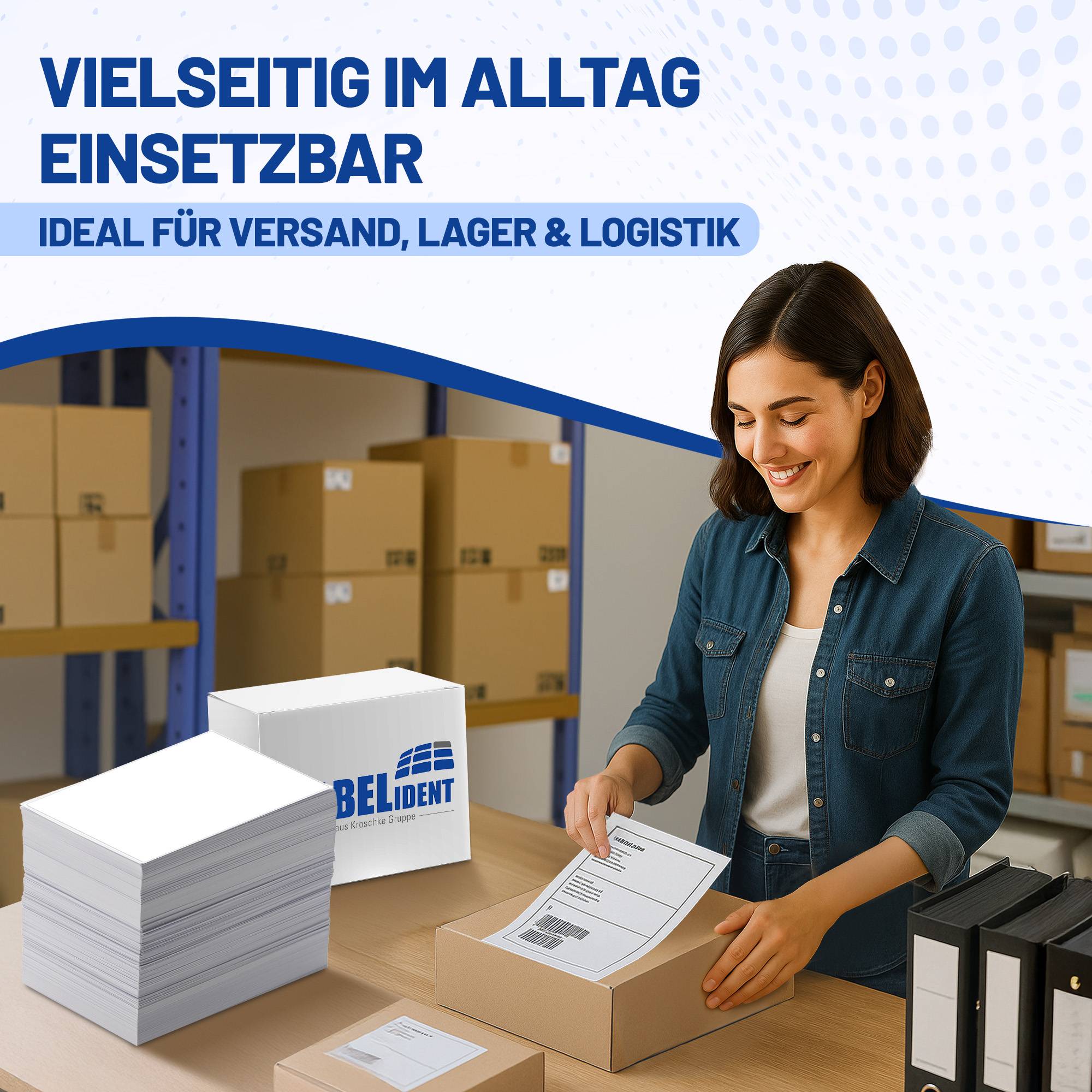 Labelident Papier Etiketten weiß, 210 x 297 mm, 500 Stück, 500 Blatt-4