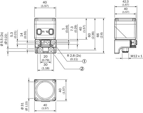 Sick UC40-11411B, Ultraschall-Abstandssensor, P/n: 6081947
