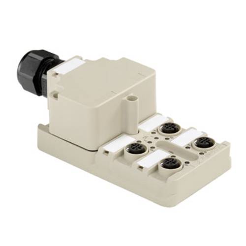Thumbnail - Weidmüller SAI-4-M 5P M12 NPN ECO 1892100005 Sensor/Aktorbox passiv M12-Verteiler mit Metallgewinde 1 St.