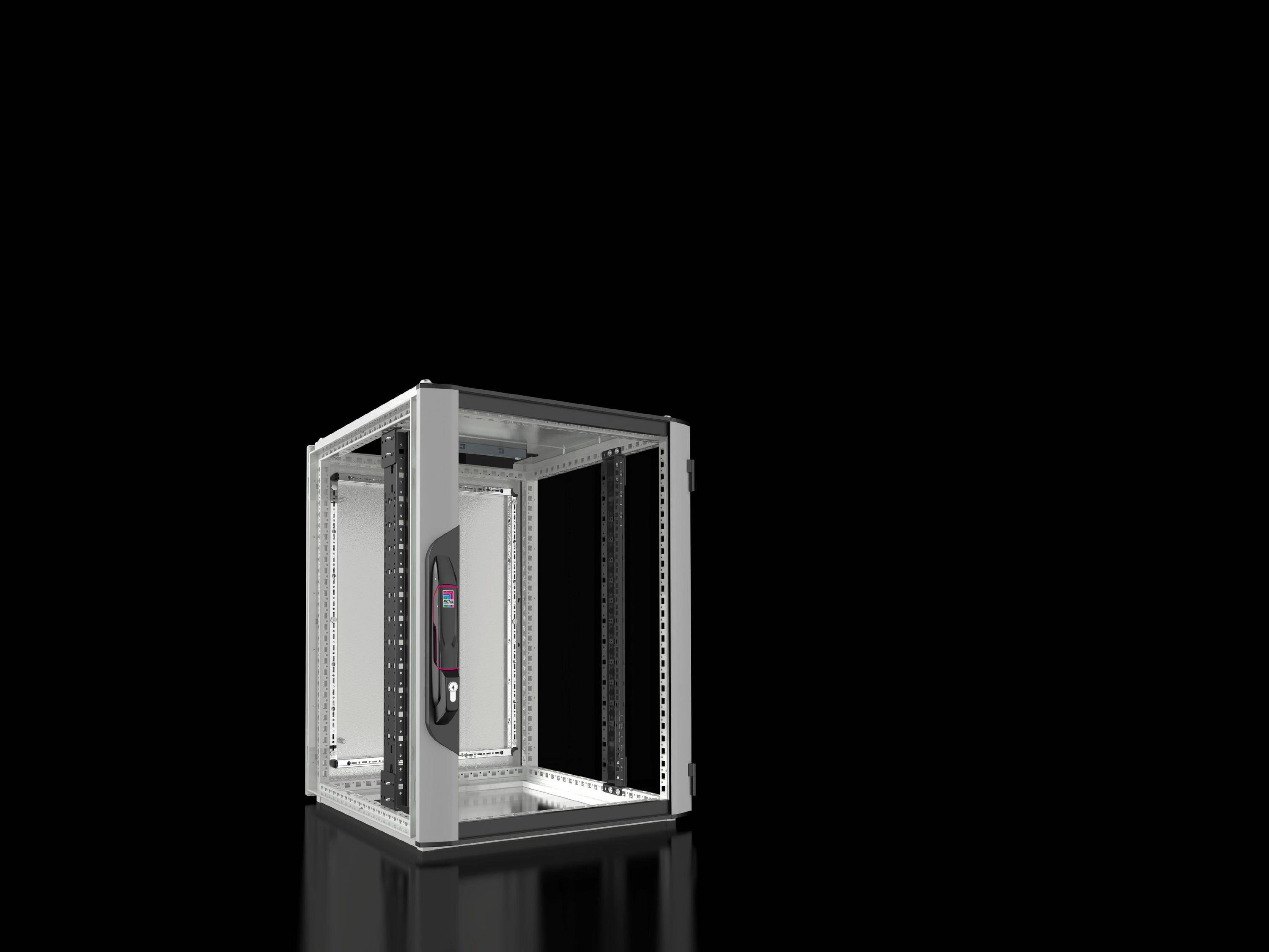 Rittal VX 5325.121 Netzwerk-/Serverschrank VX IT mit Sichttür, mit 19"-Profilschienen standard 5325121-0