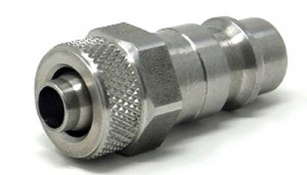 Kupplungsstecker NW 7,2 mit Überwurfmutter, gerade ES, 8,0 mm 6,0 mm 35 bar