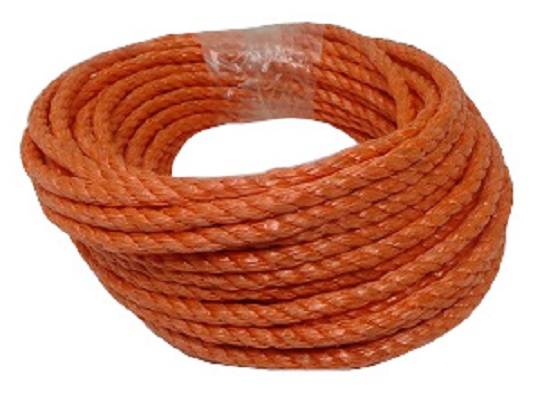 Polypropylen-Seil, 20 mtr Trosse, 8,0 mm, Tragfähigkeit 130 kg, orange-0