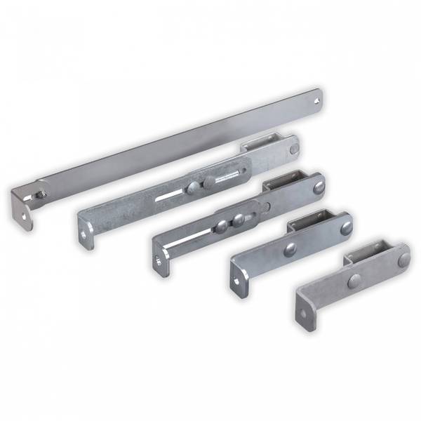 Hailo Wandhalter für Steigleitern Typ ALO 72x25mm Holm Edelstahl/Stahl 165-300mm mit Zuganker, verstellbar