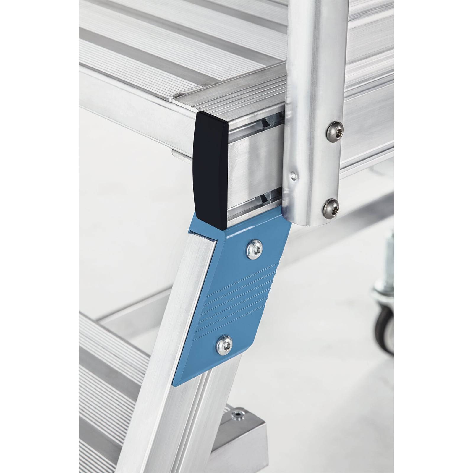 Zarges Podestleiter fahrbar mit 2x4 Leichtmetall-Stufen-2