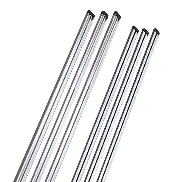 Hailo Rückenschutz-Senkrechtstäbe 3640mm lang Stahl verzinkt