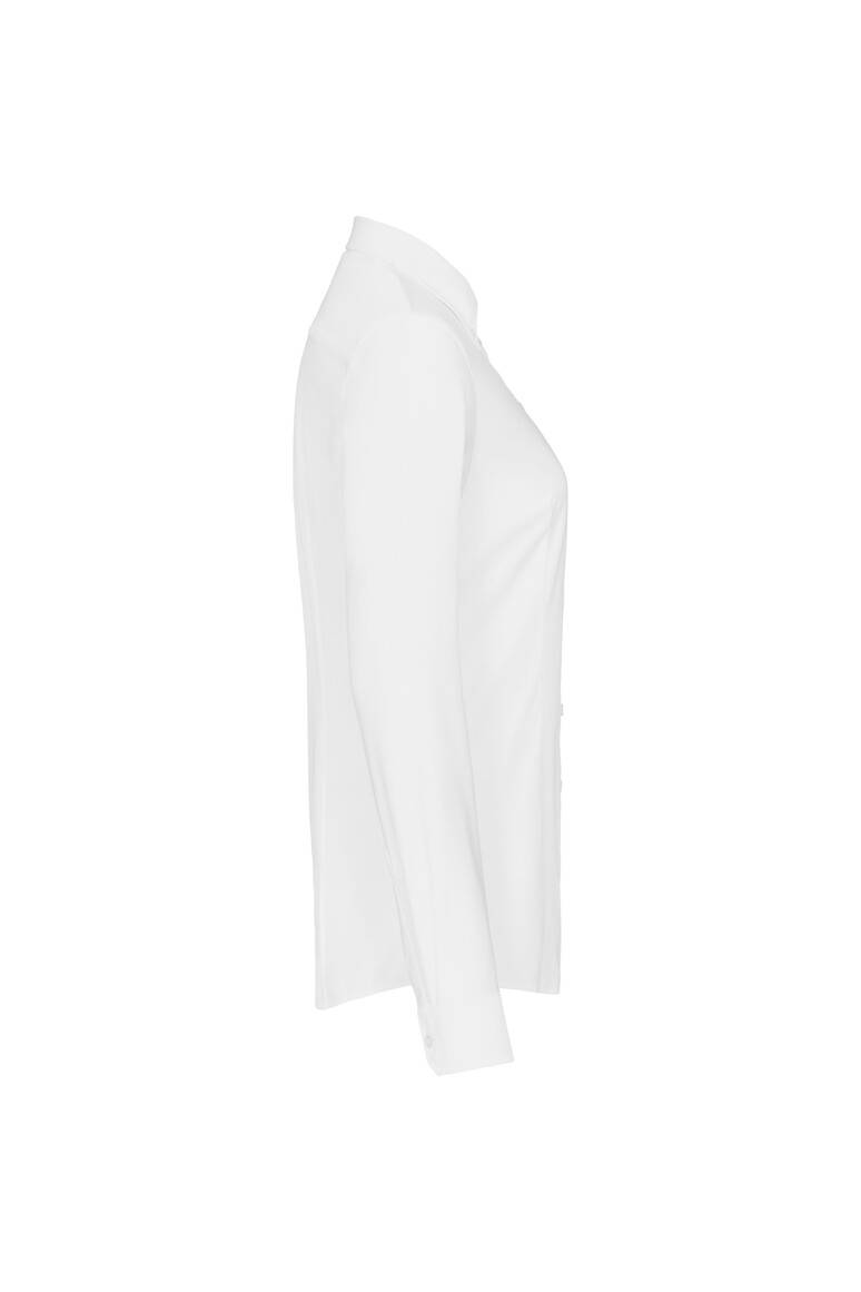 HAKRO Bluse Natural Stretch weiß, XS-3