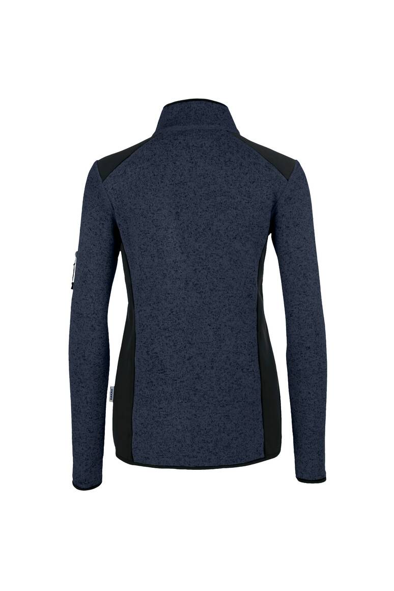 HAKRO Damen Strickfleecejacke marine meliert, L-3
