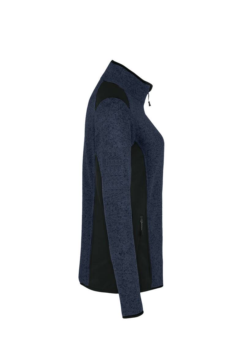 HAKRO Damen Strickfleecejacke marine meliert, L-4
