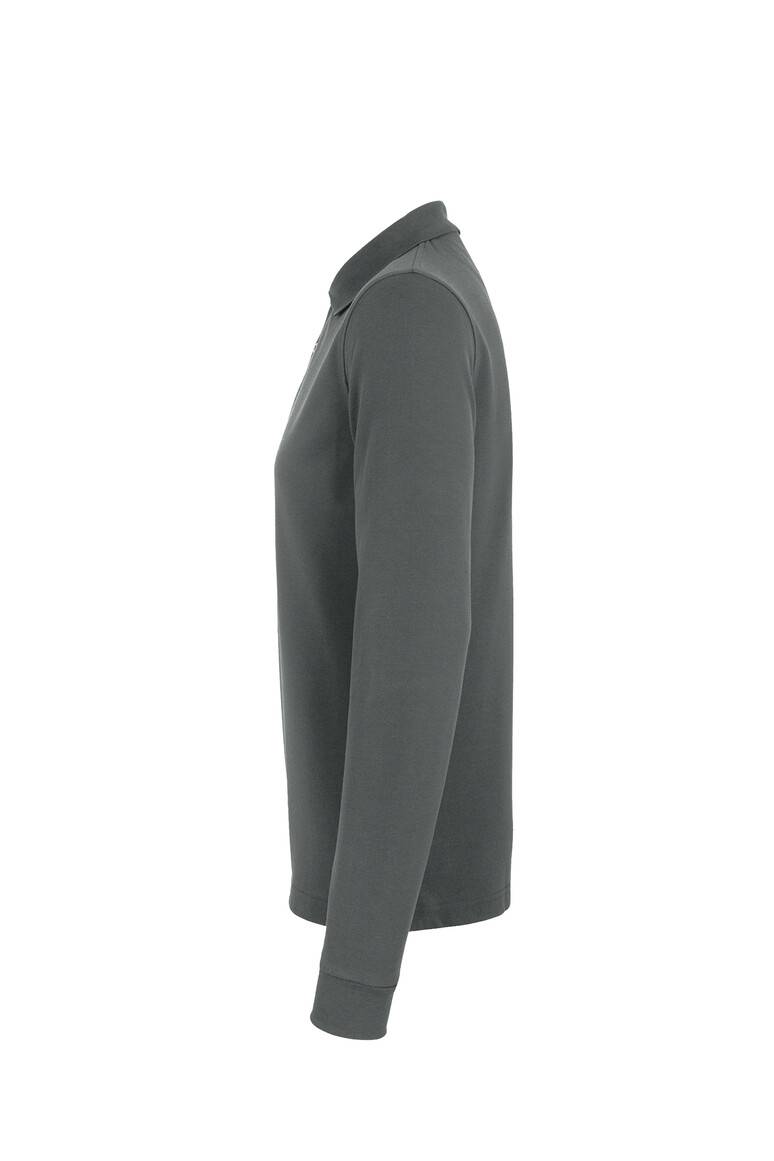 HAKRO Longsleeve-Poloshirt MIKRALINAR® anthrazit, 5XL-2