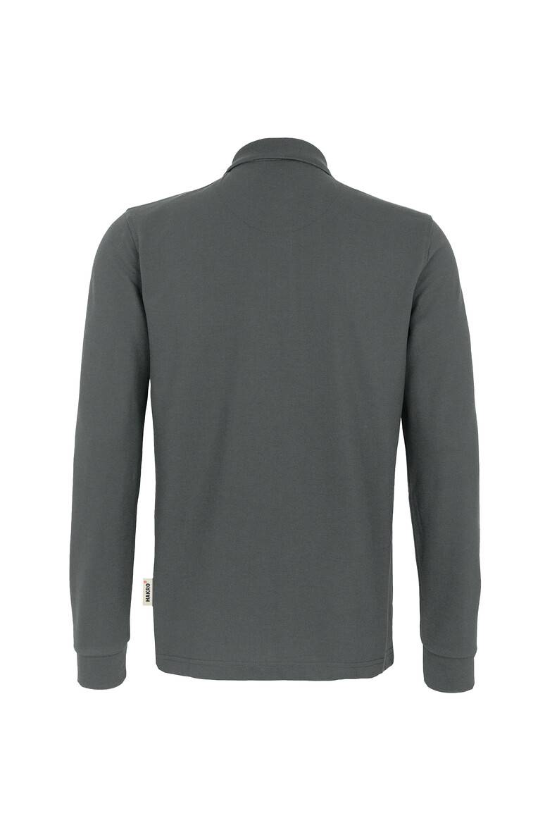 HAKRO Longsleeve-Poloshirt MIKRALINAR® anthrazit, 5XL-3