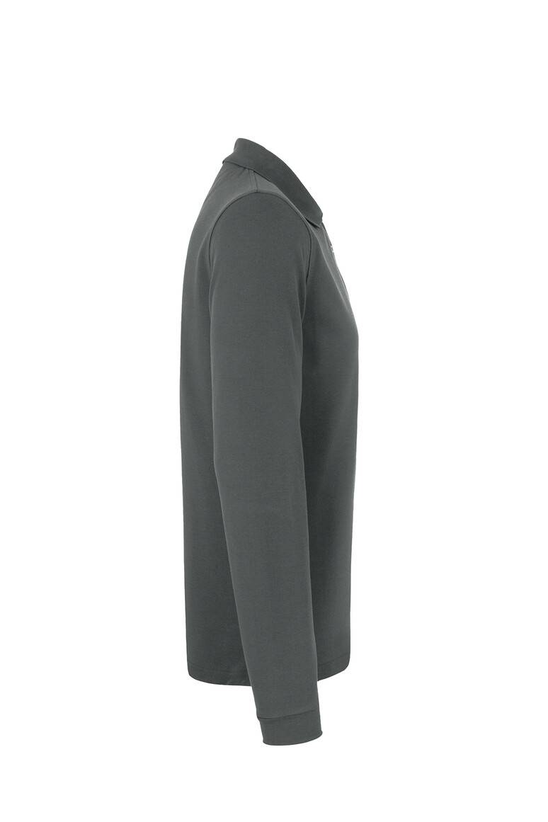 HAKRO Longsleeve-Poloshirt MIKRALINAR® anthrazit, 5XL-4