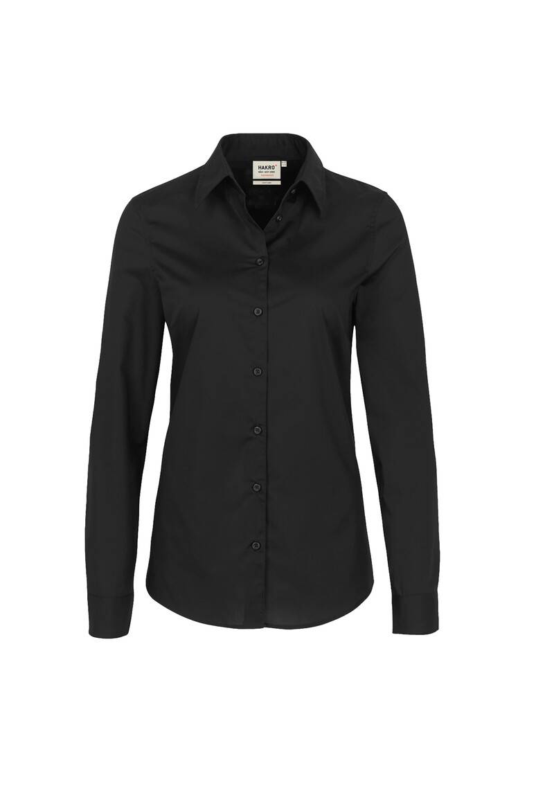 HAKRO Bluse MIKRALINAR® schwarz, L-1
