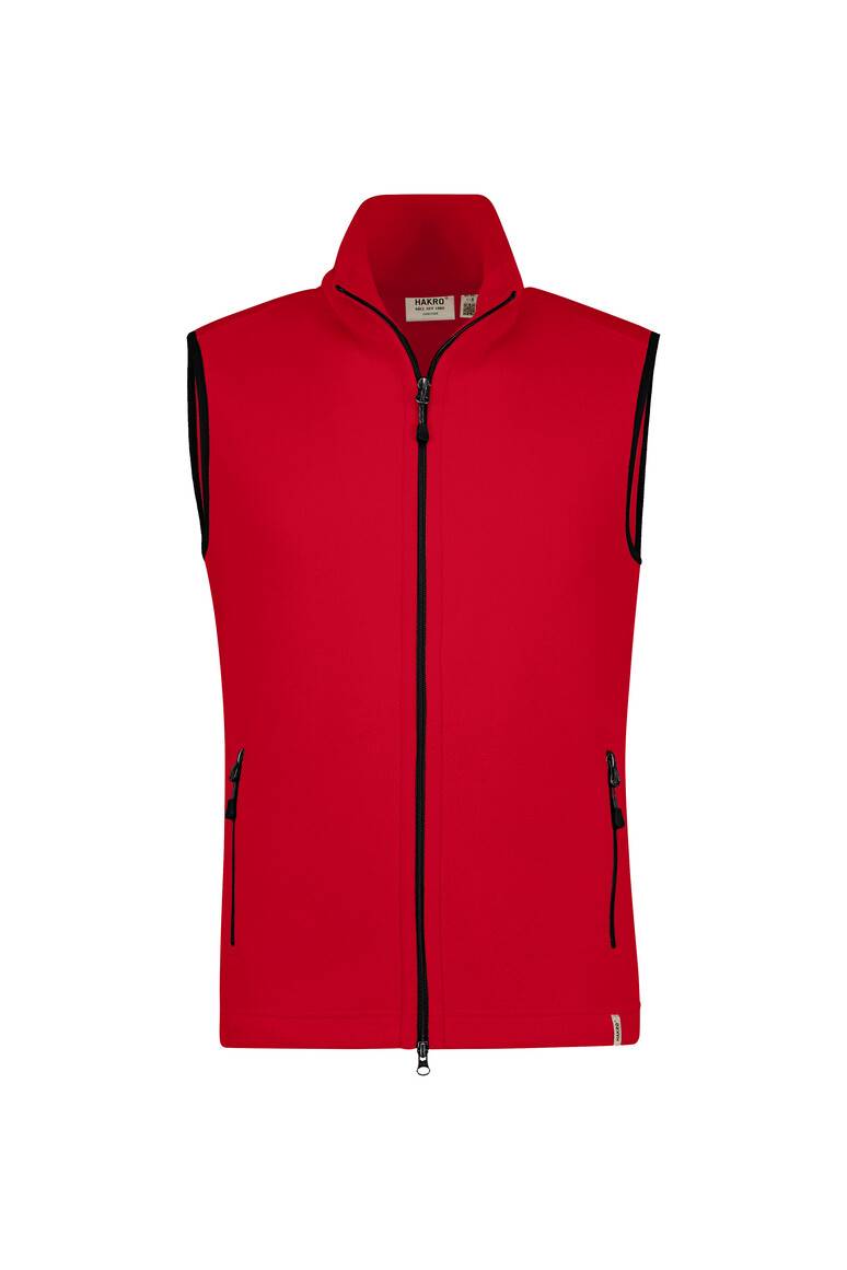 HAKRO Fleeceweste ECO rot, L-1