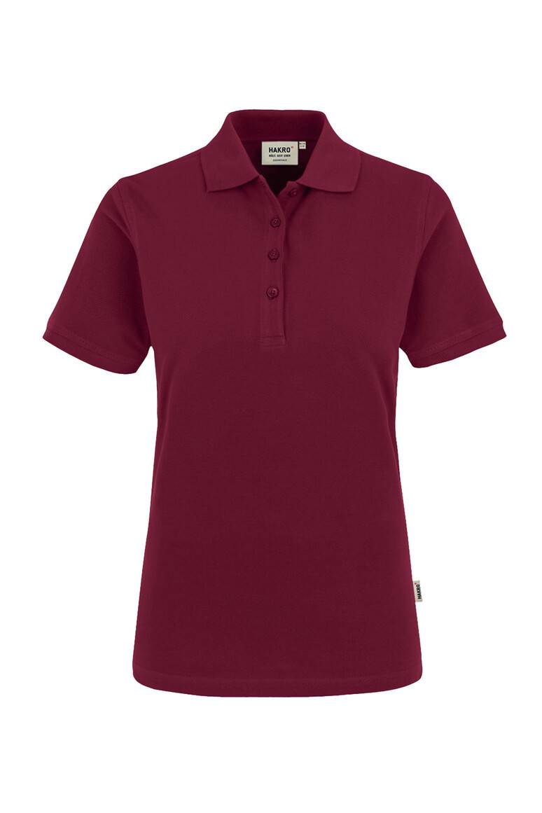 HAKRO Damen Poloshirt Classic weinrot, XS-1