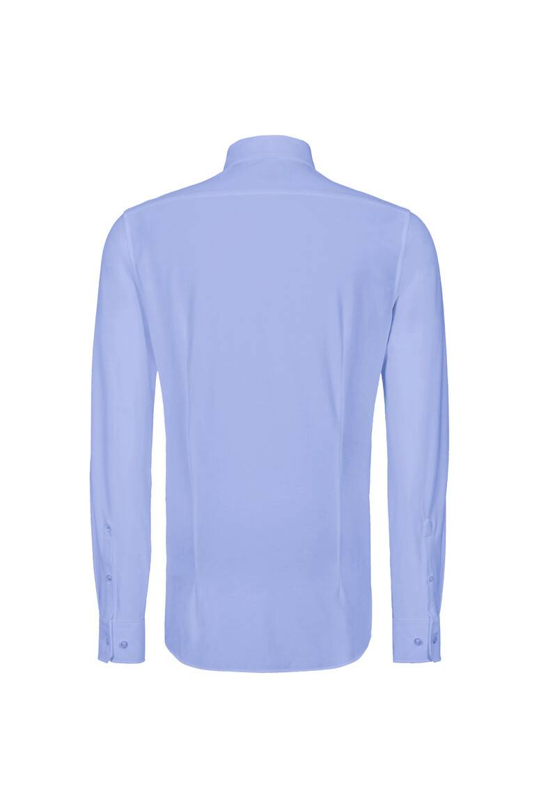 HAKRO Hemd Natural Stretch Regular ozeanblau, XL-4
