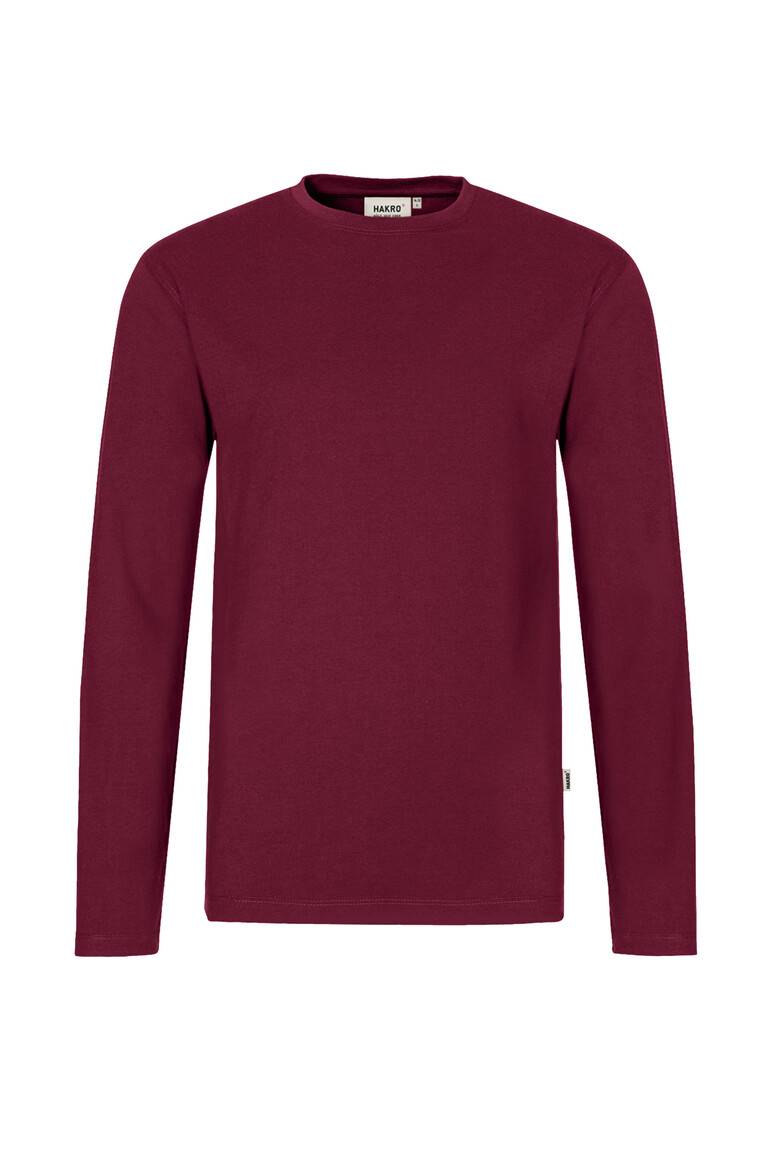 HAKRO Longsleeve MIKRALINAR® weinrot, M-1