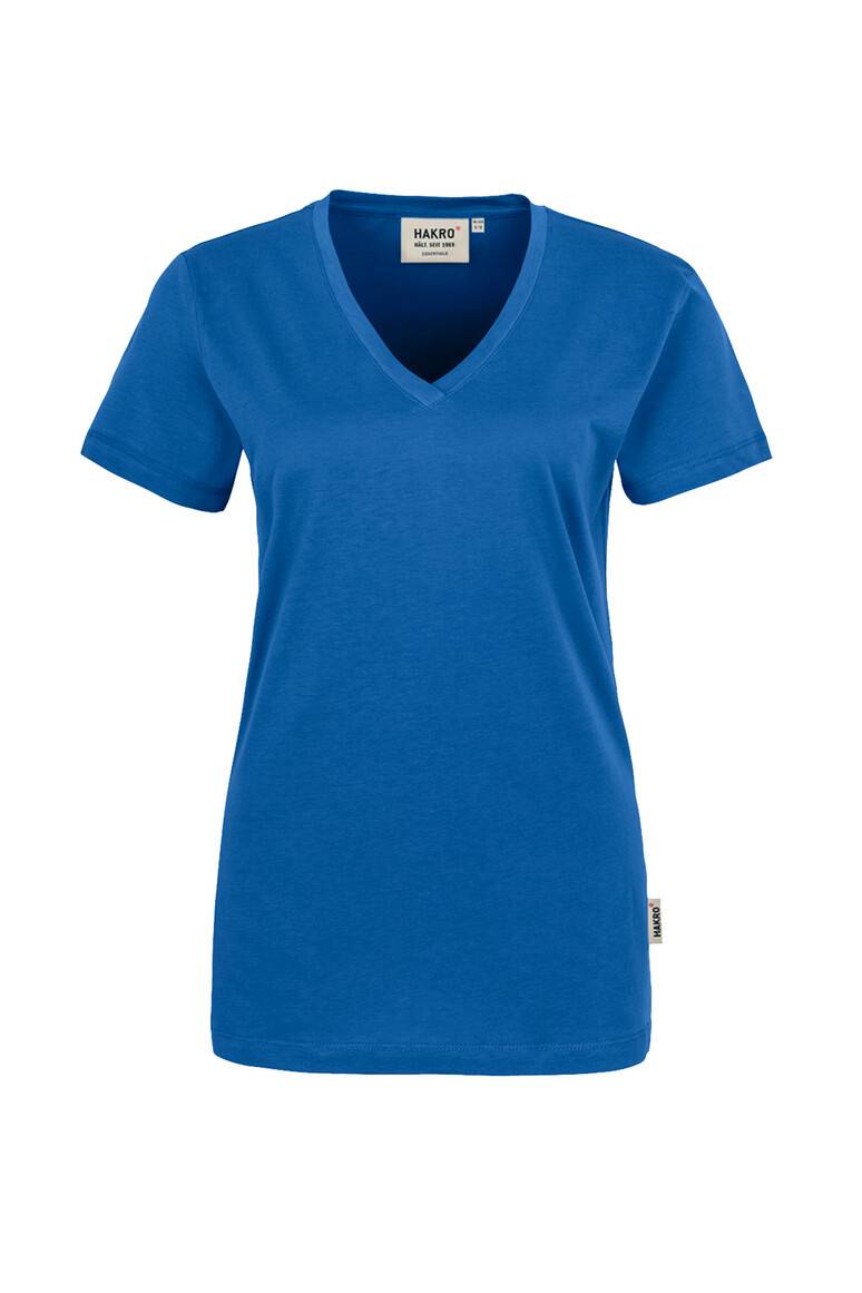 HAKRO Damen V-Shirt Classic royalblau, XL-1