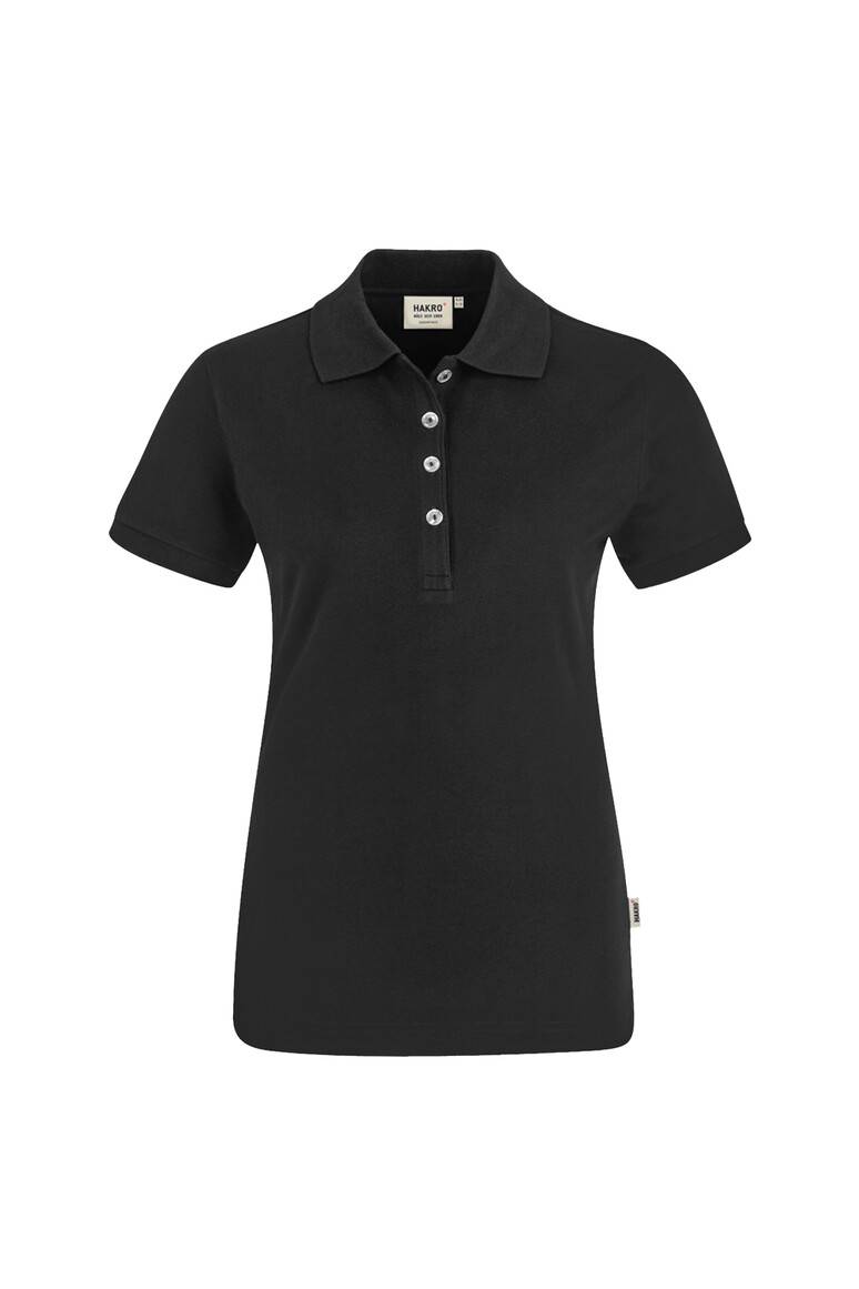 HAKRO Poloshirt Stretch Damen #222 Gr. 2XL schwarz-1