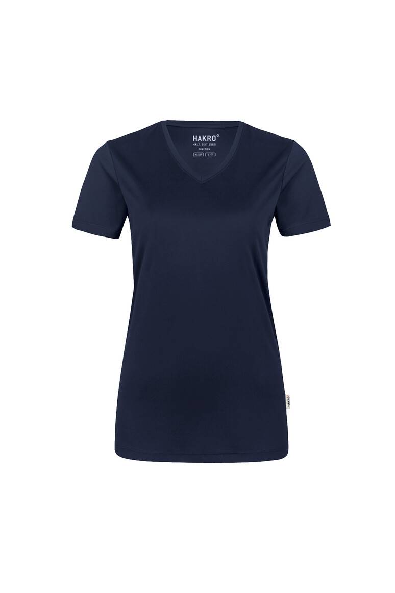 HAKRO Damen V-Shirt COOLMAX® tinte, S-1